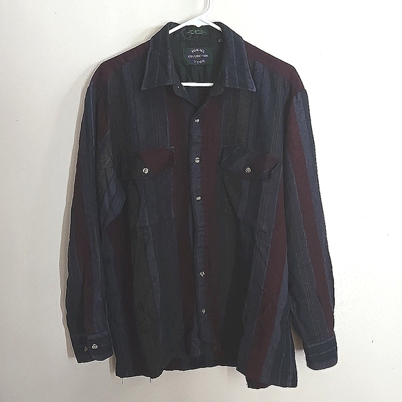 Mens Mikael York Collection Vintage Button Down Shirt - Picture 1 of 7